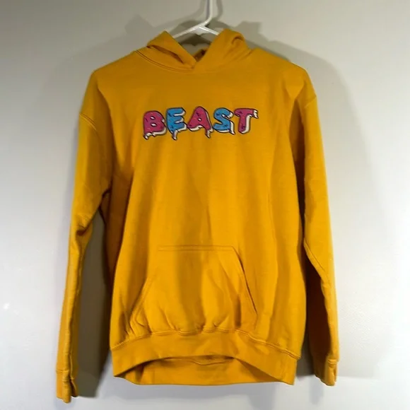Shirts Tops Mr Beast Yellow Donut Beast Hoodie